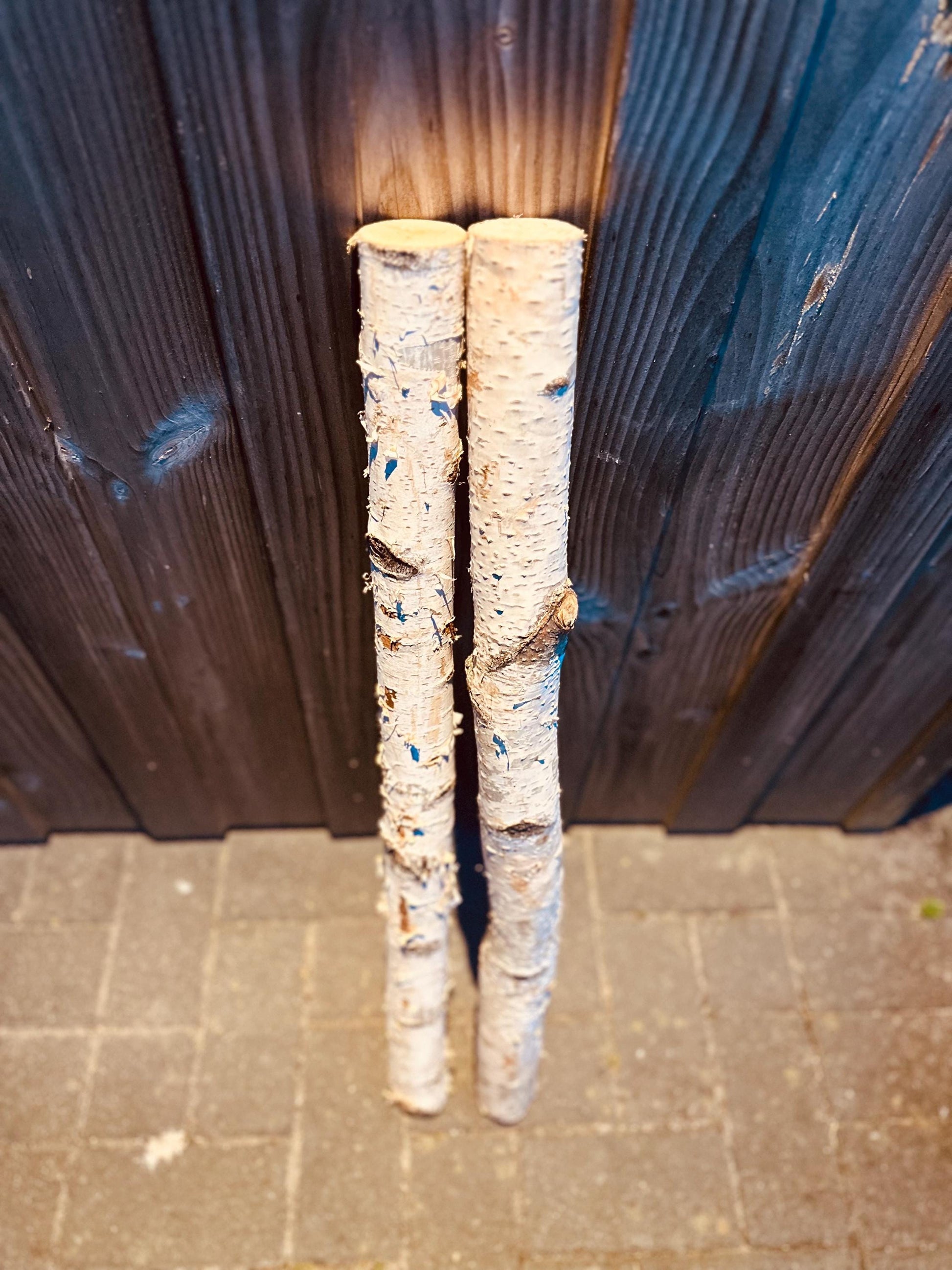 Birkenstamm 80 cm | 4–5 cm Ø | Dekoholz natur | Trocken | DIY Basteln Hochzeit Deko Weihnachten