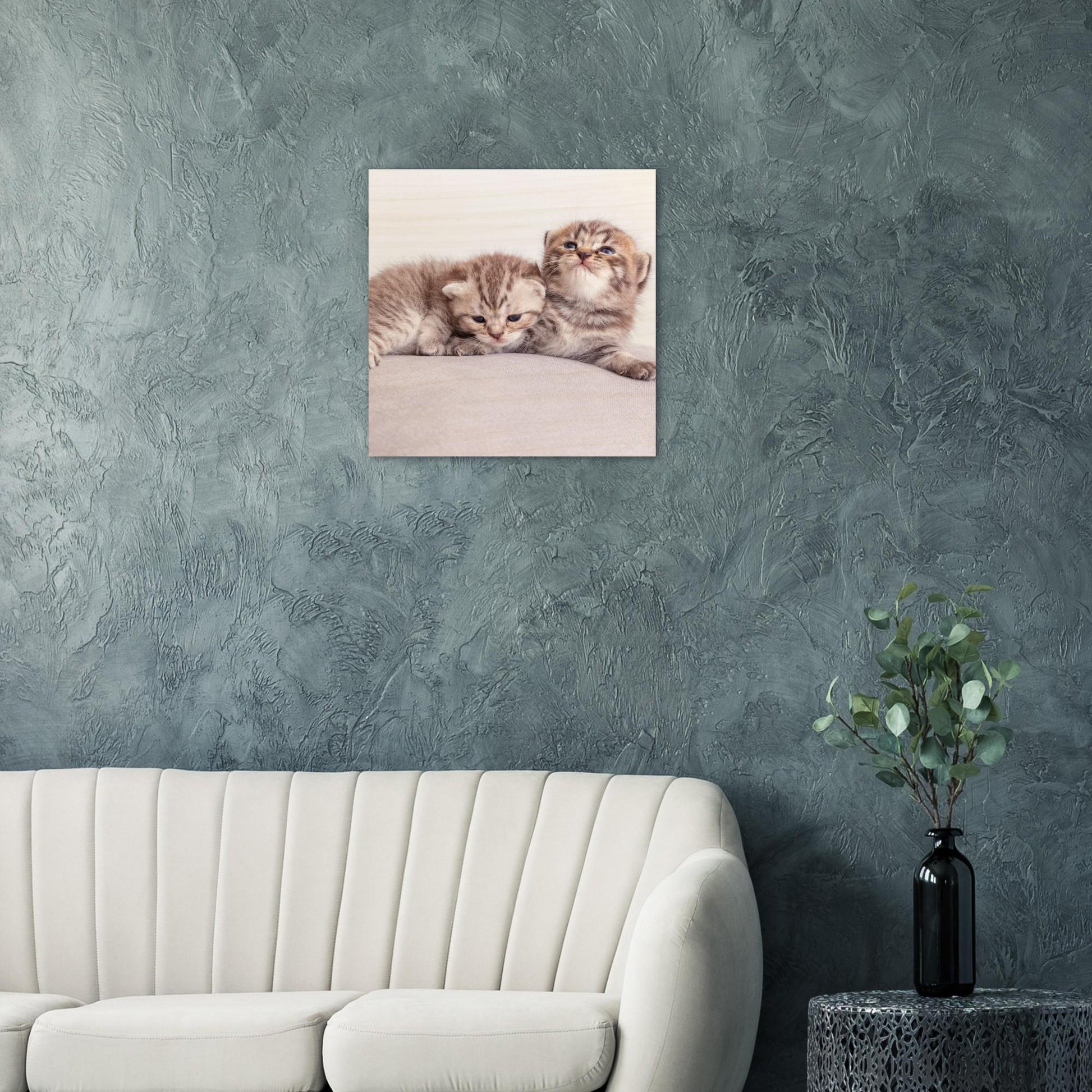 Personalisierter Holzdruck mit Katzenfoto – Haustierbild auf Holz – Geschenk für Katzenliebhaber – Natürliches Wandbild mit deinem Tierfoto
