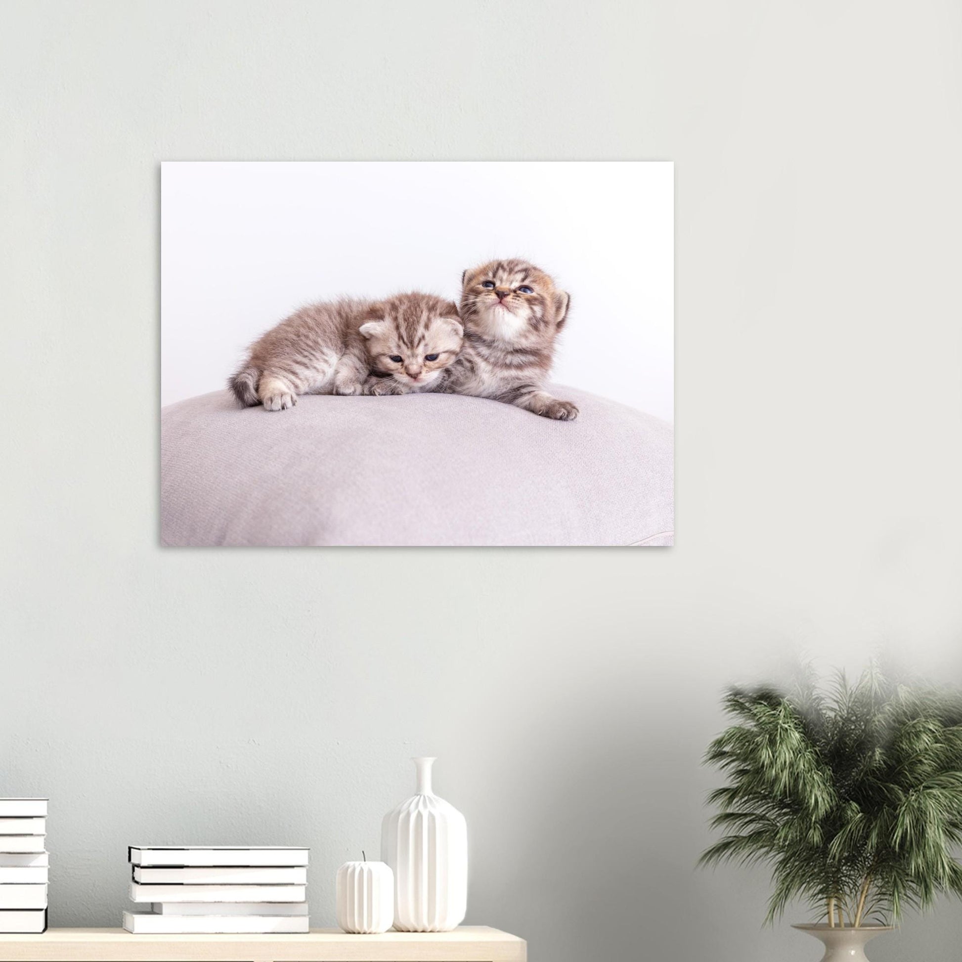 Personalisierte Haustier-Leinwand aus Aluminium – Dein Katzenfoto als edler Druck – Geschenk für Katzenliebhaber – Wandbild mit deinem Tier