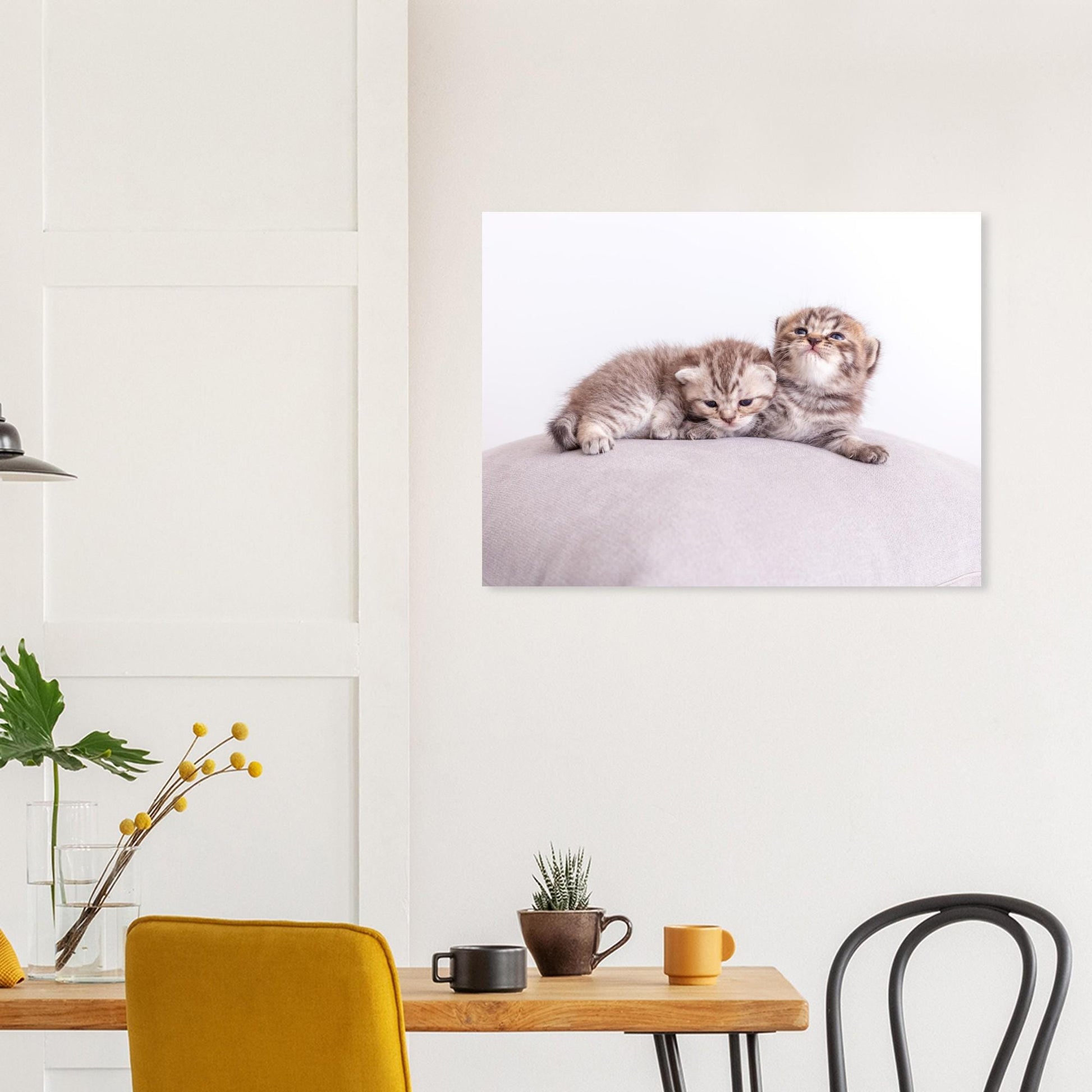Personalisierte Haustier-Leinwand aus Aluminium – Dein Katzenfoto als edler Druck – Geschenk für Katzenliebhaber – Wandbild mit deinem Tier