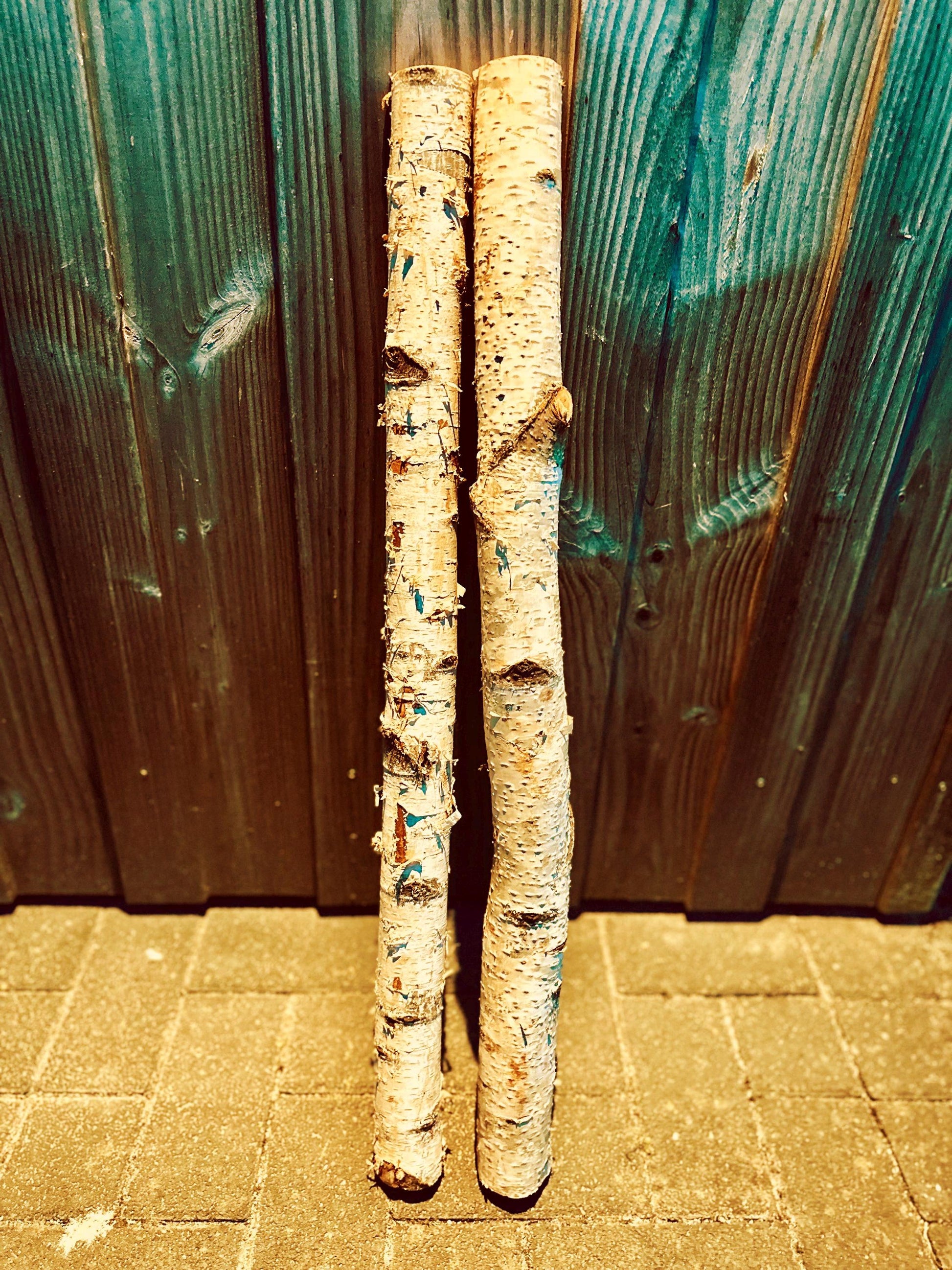 Birkenstamm 80 cm | 4–5 cm Ø | Dekoholz natur | Trocken | DIY Basteln Hochzeit Deko Weihnachten